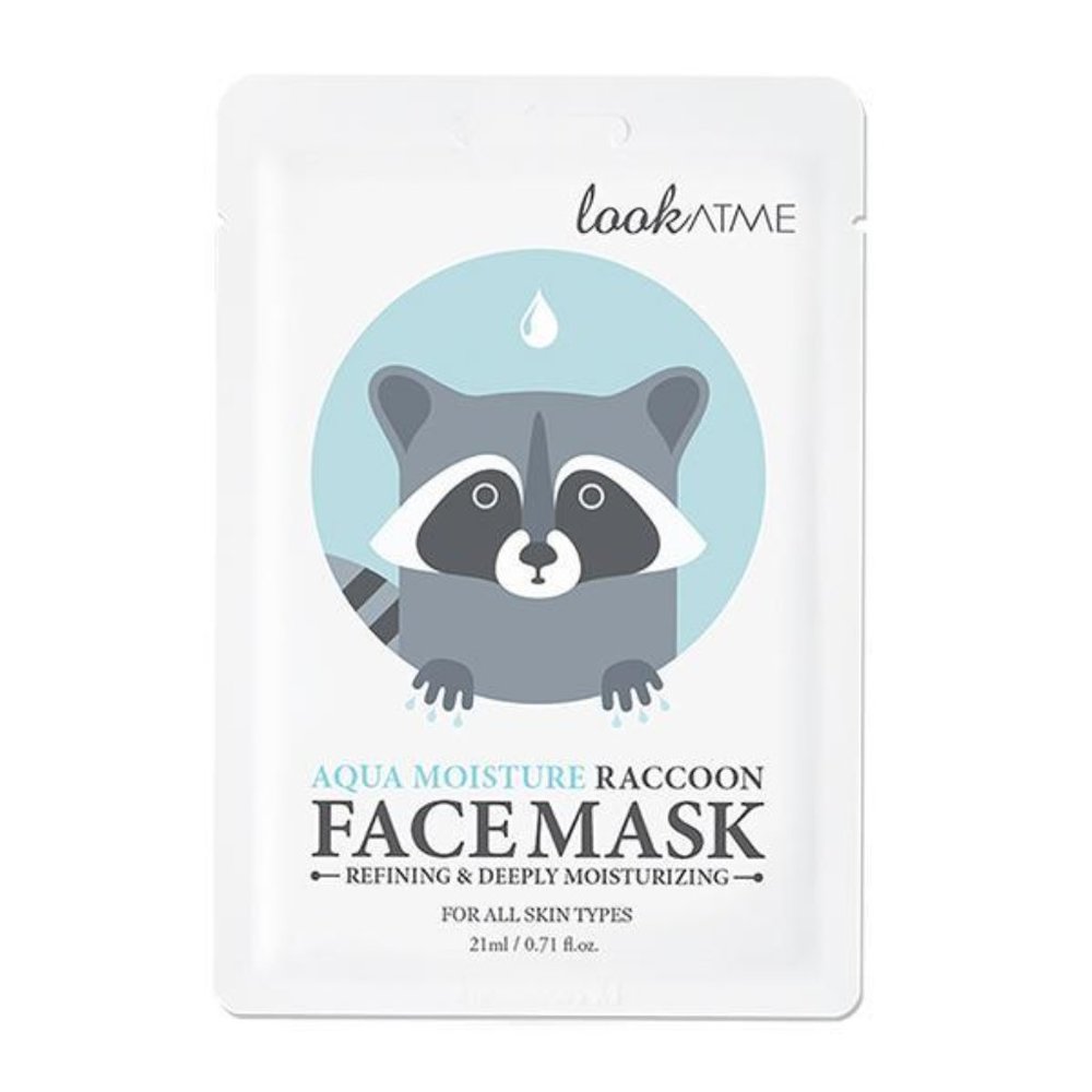 Look At Me Aqua Moisture Racoon Face Mask  *NEW*